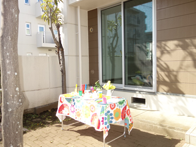 エステート鶴牧3 お庭